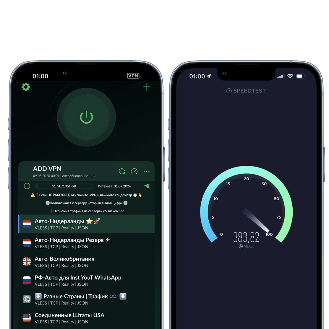 Тест скорости VPFast